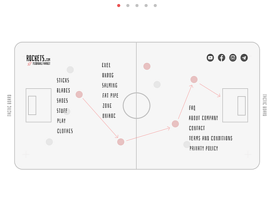 footer for online store (tactical board) floorball online store ui ux