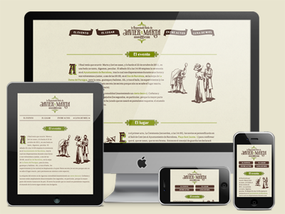 Responsive Wedding! css3 golden grid system typography responsive typekit web design website wedding