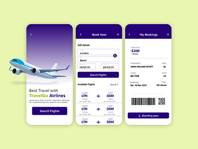 Daily UI Challenge - Boarding pass boarding pass dailyuichallenge design dynamic design graphic design ui ux