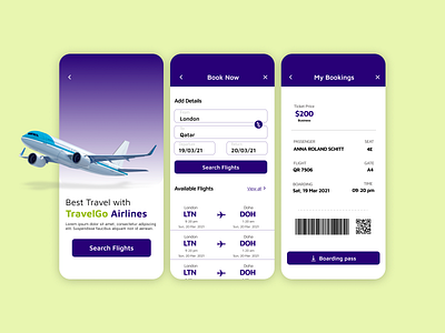 Daily UI Challenge - Boarding pass