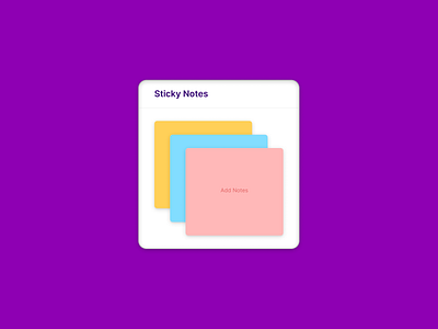 Daily UI Challenge - Notes Widget dailyuichallenge design graphic design ui ux