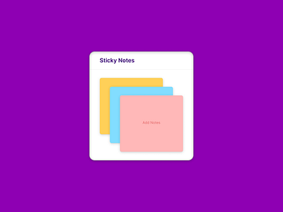 Daily UI Challenge - Notes Widget