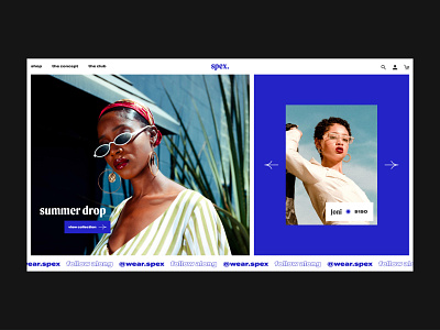 Ecommerce UI Design | Spex. - an online glasses retailer