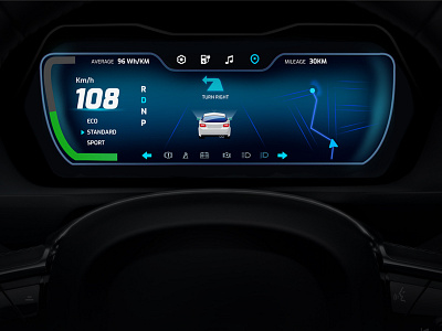 EV UI dashboard electric ev graphic design ui