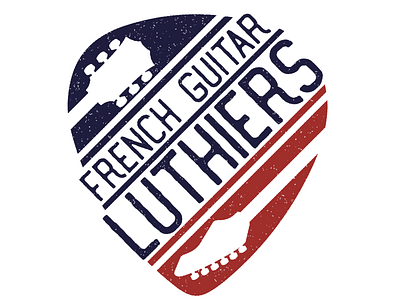 French Guitar Luthiers Logo branding logo vector