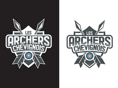 Logo - Les archers chevignois - 2019 logo minimal vector