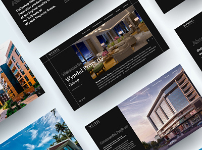 Wyndel Property Group Website UI/UX app branding design figma interface mobile app ui