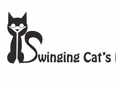 Swinging Cat art branding design flat graphic design illustration logo minimal ui vector