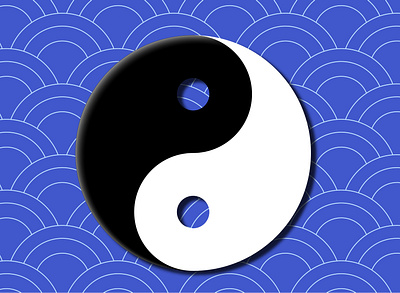 Ying & Yang art clean design graphic design illustration minimal vector