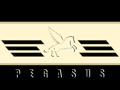 Pegasus Oldschool art branding design graphic design illustration logo vector