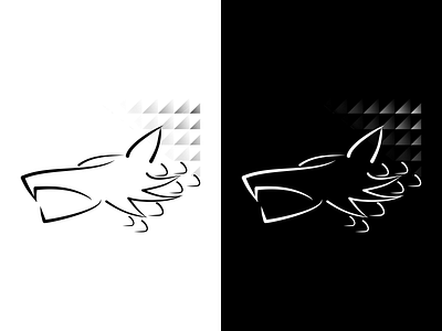 Stylized Wolf Head Logo art branding design graphic design logo vector