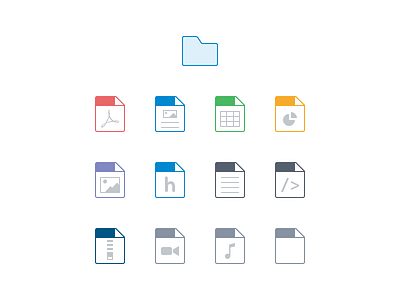 Huddle file icons