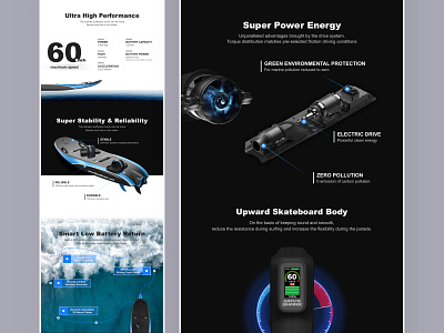 The Next Water Sports｜Speed Smart Engery Electric design interface product sea sport design travel uiux web website