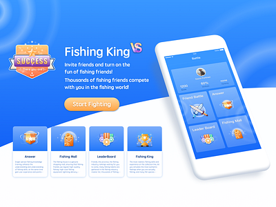 Answer Competition app fishing icon illustration interface iphone xs ui