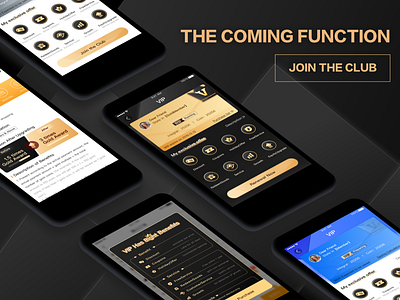 Purchase VIP and Benefits - the coming function app benefits club community design gold icon illutration interface iphone xs logo luxury sketch ui vip