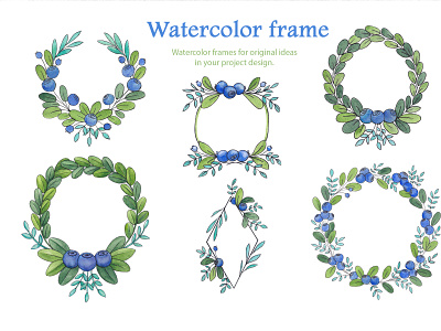 Blueberries kit frames