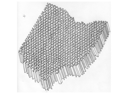 O-Hive-O concert poster honeycomb illustration ink ohio sketch