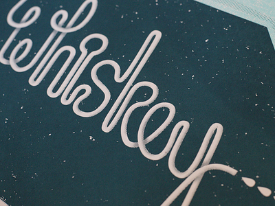 It's Still Whiskey design halftone lettering screenprint still typography whiskey