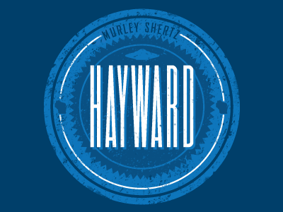 Hayward Badge badge design hayward illustrator typography