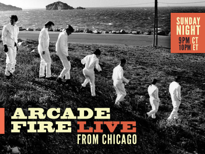 Arcade Fire Live From Chicago arcade fire chicago typography