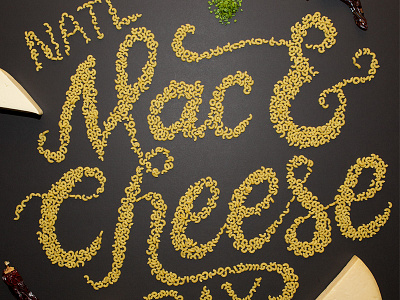Return of the Mac evol food hand lettering illustration lettering mac and cheese type typography