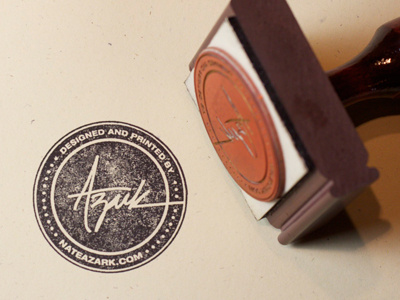 Azark Rubber Stamp brand branding identity lettering mark rubber stamp simonstamp.com stamp typography