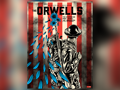 Orwells Poster america concert poster gigposter illustration soldier