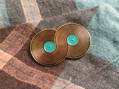 Infinity Record Pin enamel pin illustration logo mark music pin pingame record vinyl