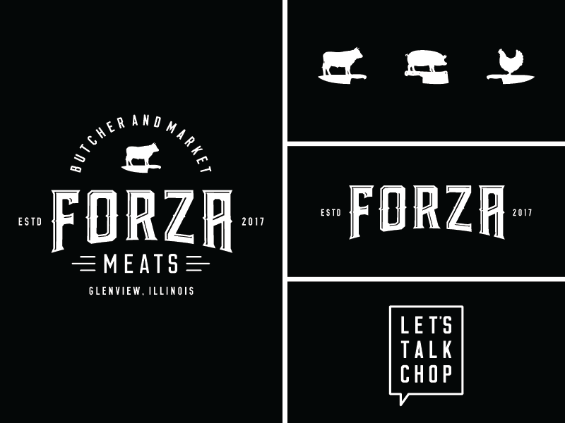Forza meats lockup for dribbble