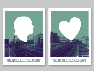 The Head And The Heart Poster Concept chicago concert poster design the head and the heart typography woodshop