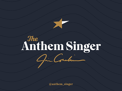 The Anthem Singer anthem branding chicago design flag illustrator logo star