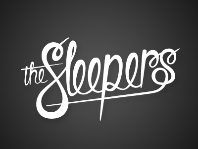 The Sleepers design illustrator lettering script the sleepers typography