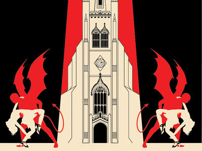 Hospital For Sinners church design devil graphic illustration illustrator waltz