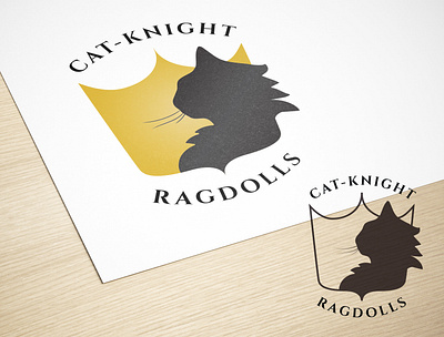 Cat-Knight Ragdolls · Logo Design brand identity branding concept cat design cattery logo creative portfolio design graphic designer illustration logo logo design logodesign pictorial logo
