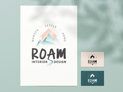 Roam Interior Design · Logo and branding brand identity branding concept branding design clean design creative portfolio design graphic designer interior design interior design logo logo logo design logodesign