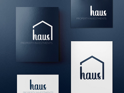 Haus Property Investments · Logo design brand identity branding design clean design creative portfolio graphic designer house design logo logo design logodesign minimalist logo property investment design simple logo