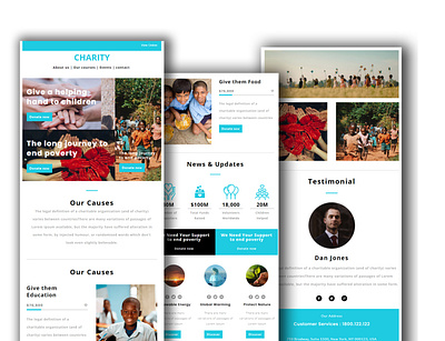 Charity Email template design branding design email design email marketing email template emailnewsletter mailchimp mailchimp automation mailchimp template