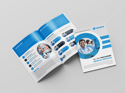 Medical Bi-Fold Brochure bi fold branding brochure business graphic design hospital brochure leaflet marketing medical print stationary design