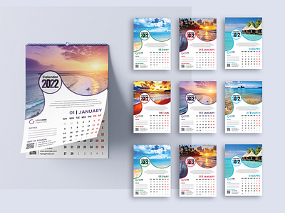 Calendar Design Template advertising business calendar 2022 calendar design desk calendar graphic design marketing new year calendar print design wall calendar