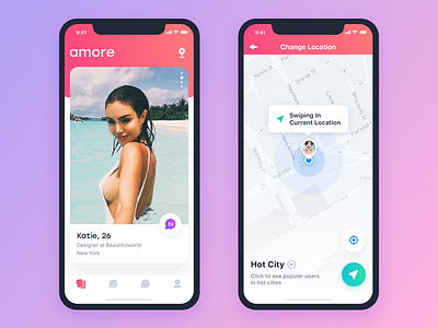 amore app ui