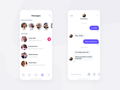 messages ui dating design love match ui ux