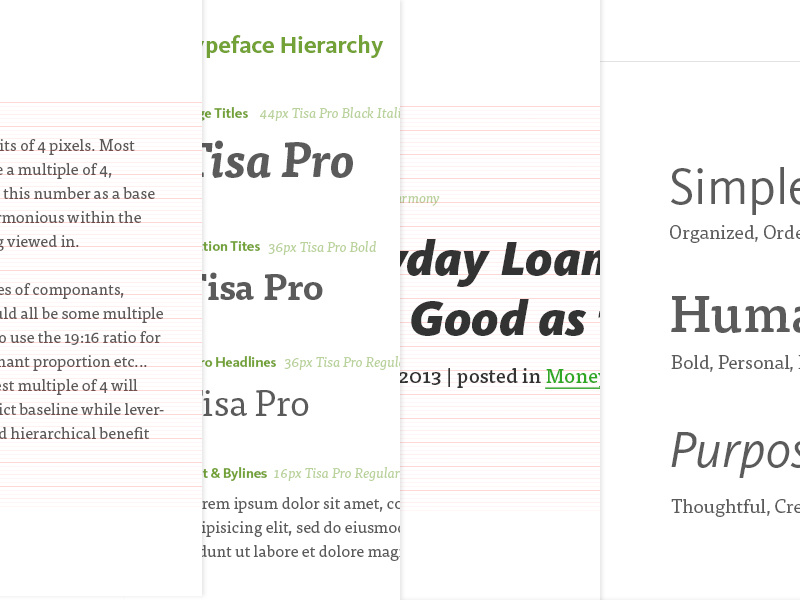 Nerdwallet Guide style guide typography kievit tisa