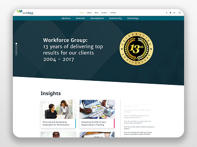 Work Force Group Website Design design ui ux web website