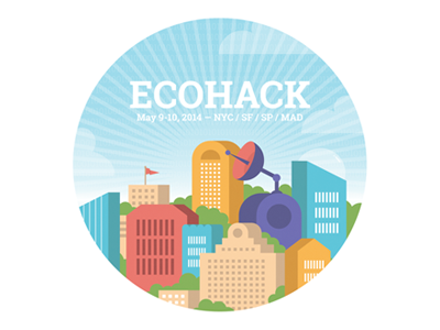 EcoHack Sticker city code eco ecohack hack illustrator sticker