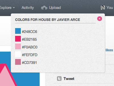 Dribbble Color Picker Bookmarklet bookmarklet dribbble javascript unofficial