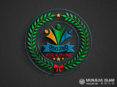 Rise & Shine | Logo Branding 3d branding custom design design flat graphic design graphicdesign icon illustration logo motion graphics rise shine ui