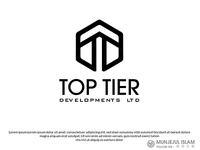 TOP TIER DEVELOPMENTS LTD | Logo Branding branding custom design design flat graphicdesign icon illustration logo ui vector