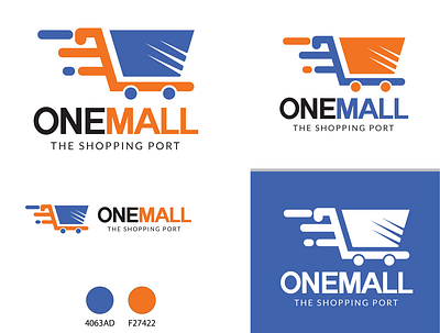 ONEMALL | Logo Design branding custom design design flat graphicdesign icon illustration logo logo design munjejulislam onemall shopping ui vector