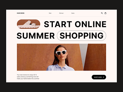 Hugo Boss website concept