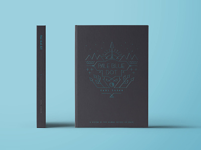 Pale Blue Dot book cover concept design illustration typography vector